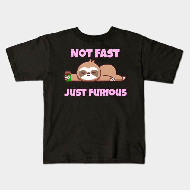 Not Fast Just Furious Kids T-Shirt by gmnglx